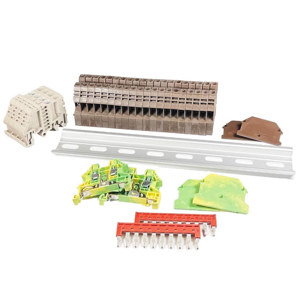 Dinkle DP10N DIN Rail Terinal Blocks Set,Wire Conductor Connector Dinkle DP10N DIN Rail Terinal Blocks Set,Wire Conductor Connector