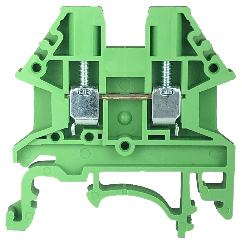 DIN Rail Terminal Blocks 100 Quantity DK4N-RD Red Dinkle 10 AWG Gauge 30A 600V DIN Rail Terminal Blocks 100 Quantity DK4N-RD Red Dinkle 10 AWG Gauge 30A 600V
