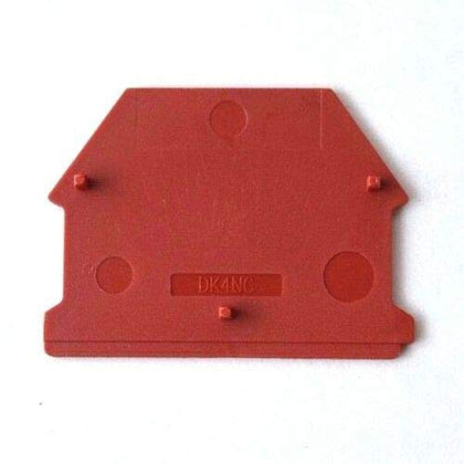 thumbnail image 2 of Dinkle DK4NC-BR DIN Rail Terminal Block End Covers – 50 Pack, Brown 2 of 3