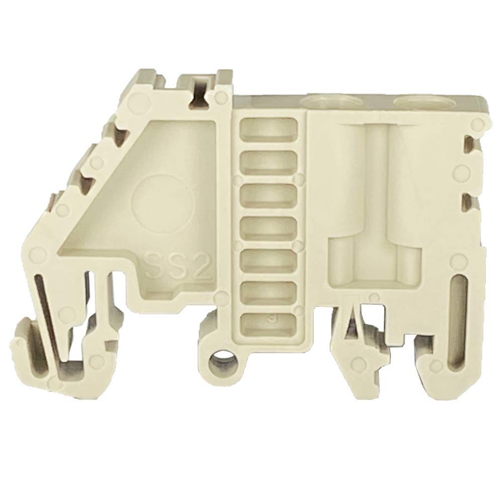 Dinkle Dinkle SS2 DIN Rail Terminal Block End Bracket (Pack of 50) – Terminal ...