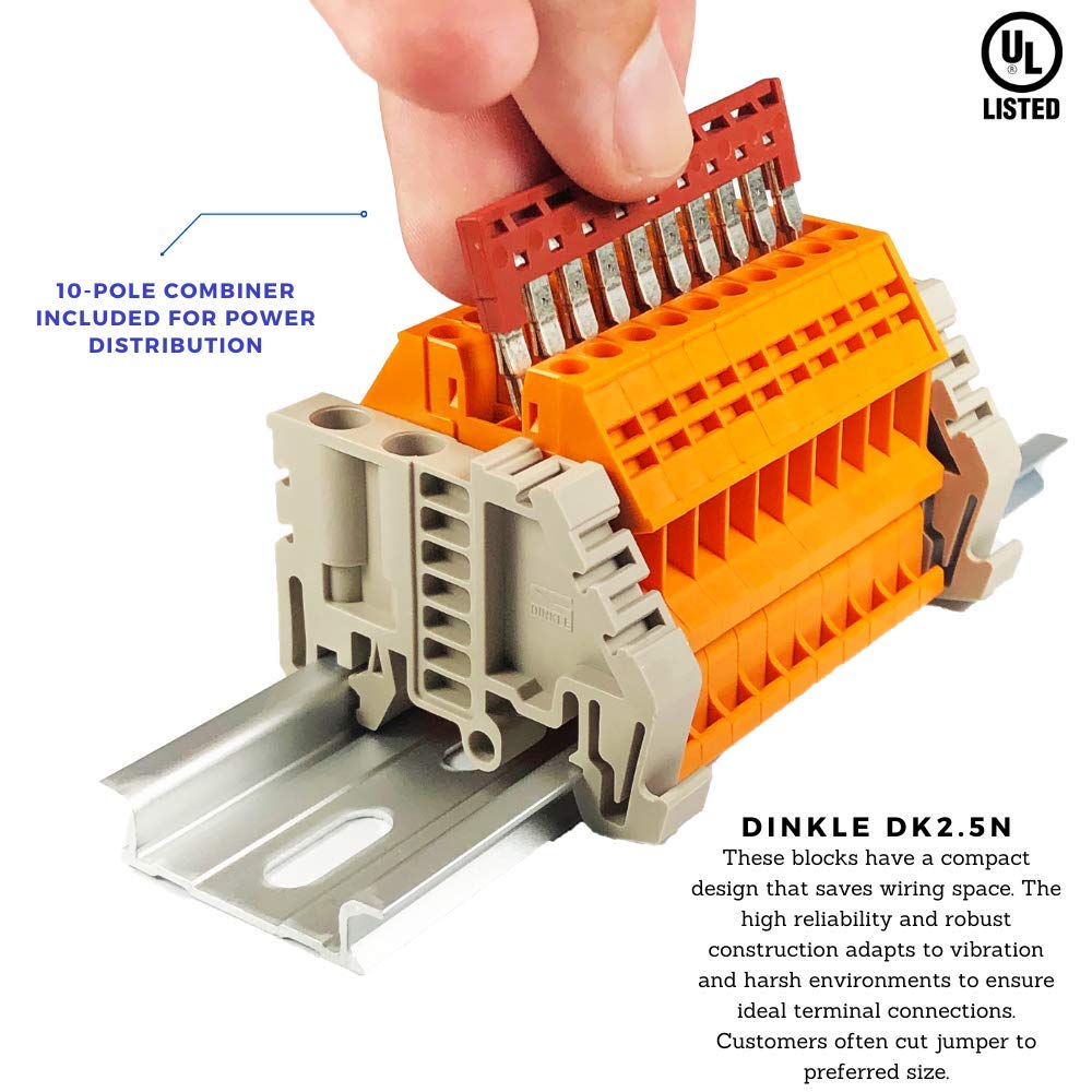 Dinkle DKNSPS-005 DIN Rail Terminal Block Partition for DK2