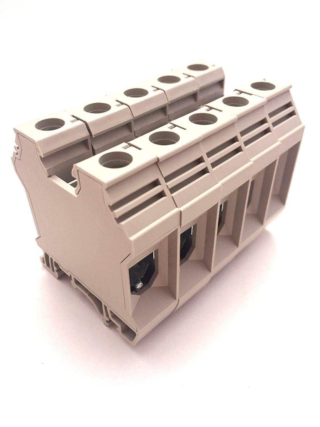 Dinkle UL 600V 150A Terminal Dinkle DK35N-RD Red DIN Rail Terminal Block ...