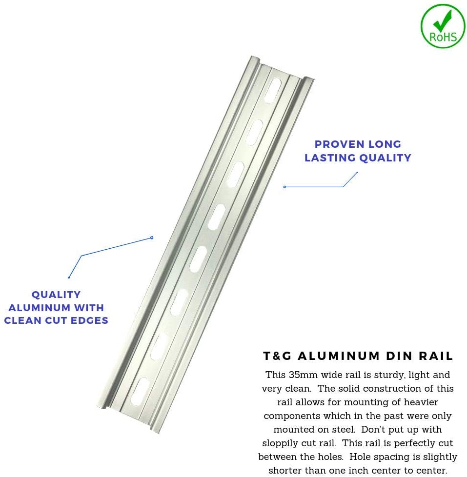STEEL SLOTTED DIN RAIL 35MM X 7.5MM X 2M | Electrical Products for STEEL SLOTTED DIN RAIL 35MM X 7.5MM X 2M | Electrical Products for