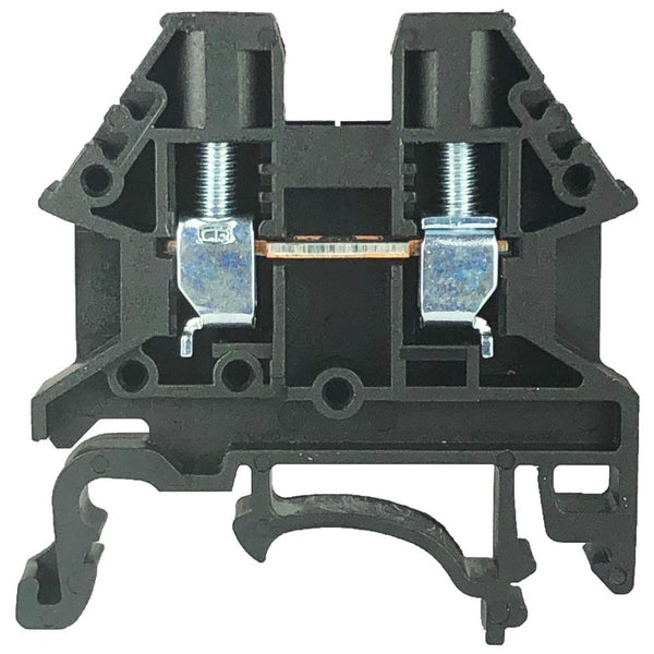 40-Pack Dinkle DK4N-BL Blue DIN Rail Terminal Blocks, 10 AWG, 30A 600V - Electrical
