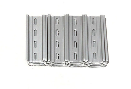 T&G 20-Piece DIN Rail Slotted Steel - 1 Meter Long Each, 35mm X 7.5mm, RoHS, 20 Total Meters