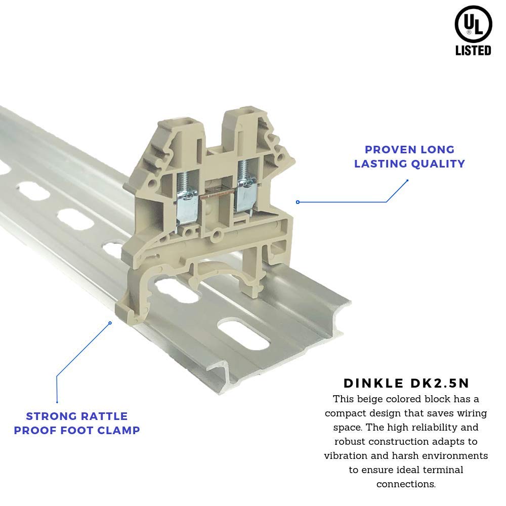Dinkle Dinkle DK2.5N Block (Pack of 100) – Terminal Blocks