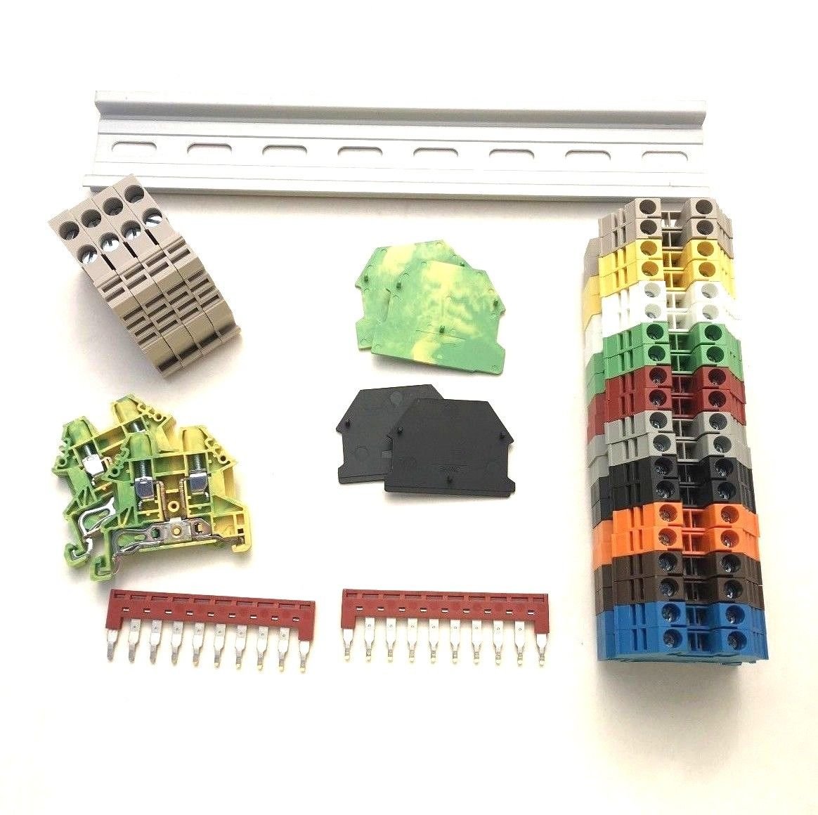 DIN Rail Terminal Blocks Kit Universal Compact Wire Wiring Connector Quick Fast Cable Wiring Connect I.1014070600 DIN Rail Terminal Blocks Kit Universal Compact Wire Wiring Connector Quick Fast Cable Wiring Connect I.1014070600