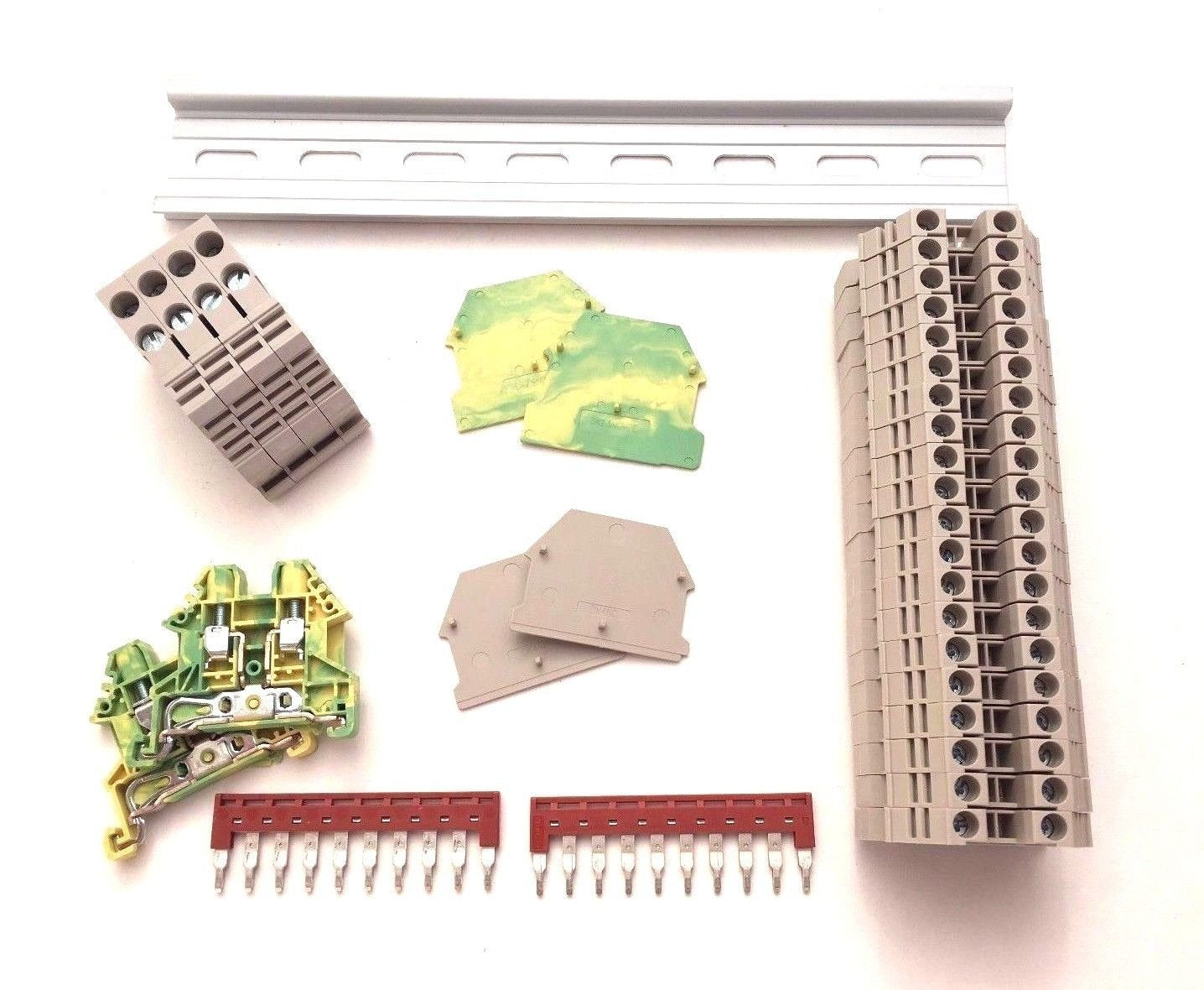 thumbnail image 2 of Dinkle DK4N-PE DIN Rail Ground Terminal Blocks - 100 Pack - 10 AWG - UL Certified 2 of 4