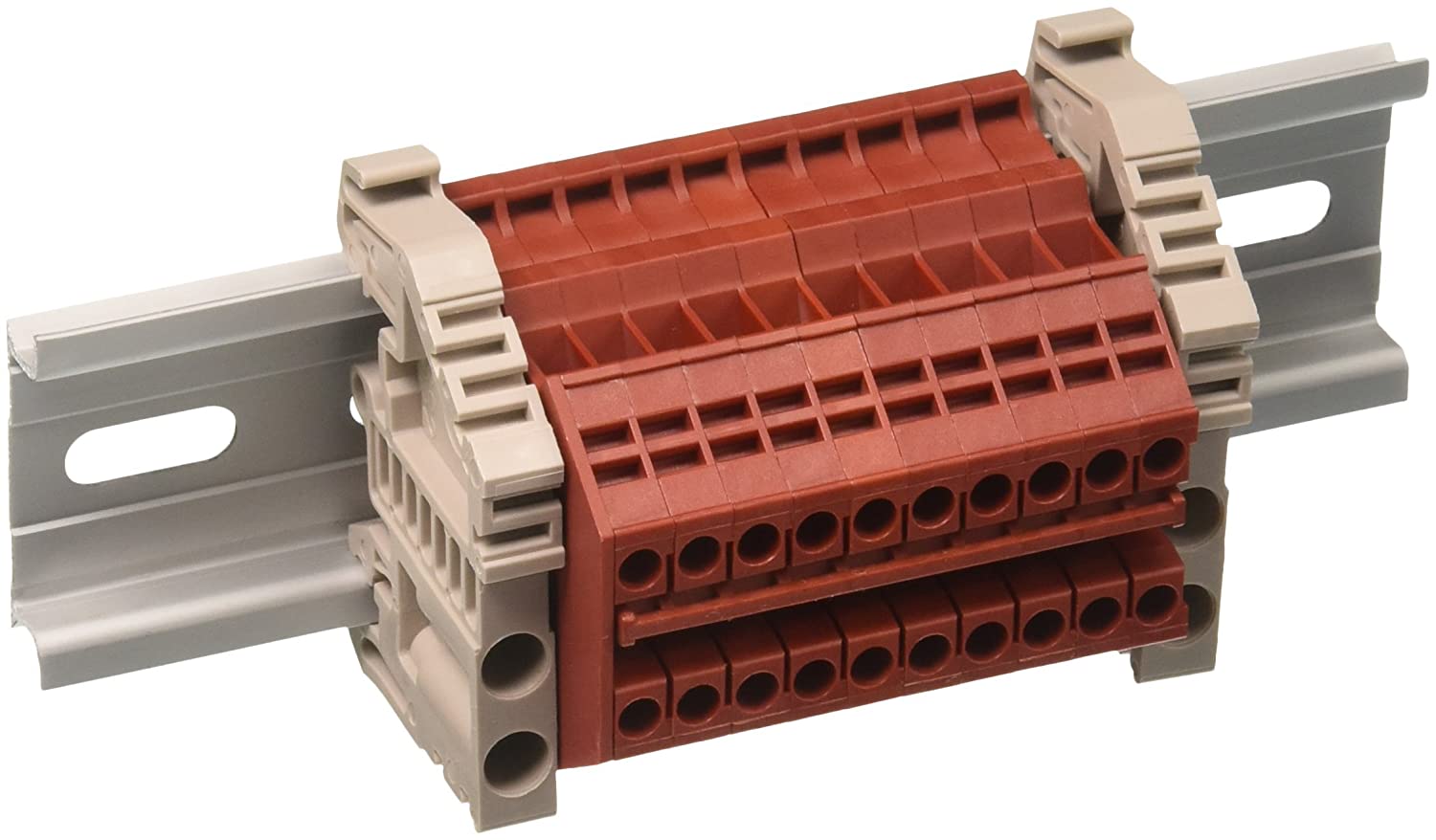 Dinkle 100 A Terminal Block 12x Dinkle DK10N DIN Rail Terminal Blocks - 6 ...