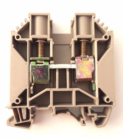 Dinkle DK16 DIN Rail Terminal Block Screw Type UL 600V 70A 6-14AWG, Pack of 50